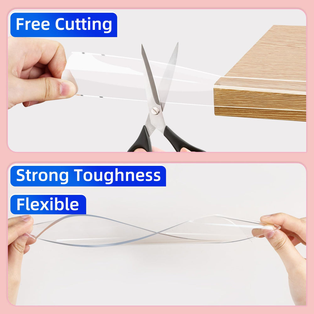 ZOMPAGO clear soft corner protectors strip waterproof ensures easy cleaning after spills.