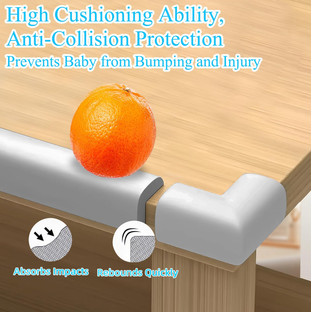 ZOMPAGO self-adhesive application demo illustrates easy installation on tables, cabinets, or walls.