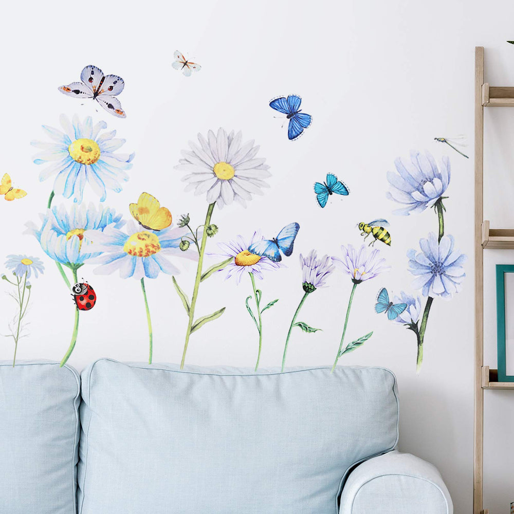 Zonon butterfly wall decals add cheerful accents to living room spaces