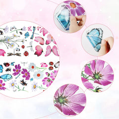 Zonon chrysanthemum wall stickers red deliver realistic floral charm