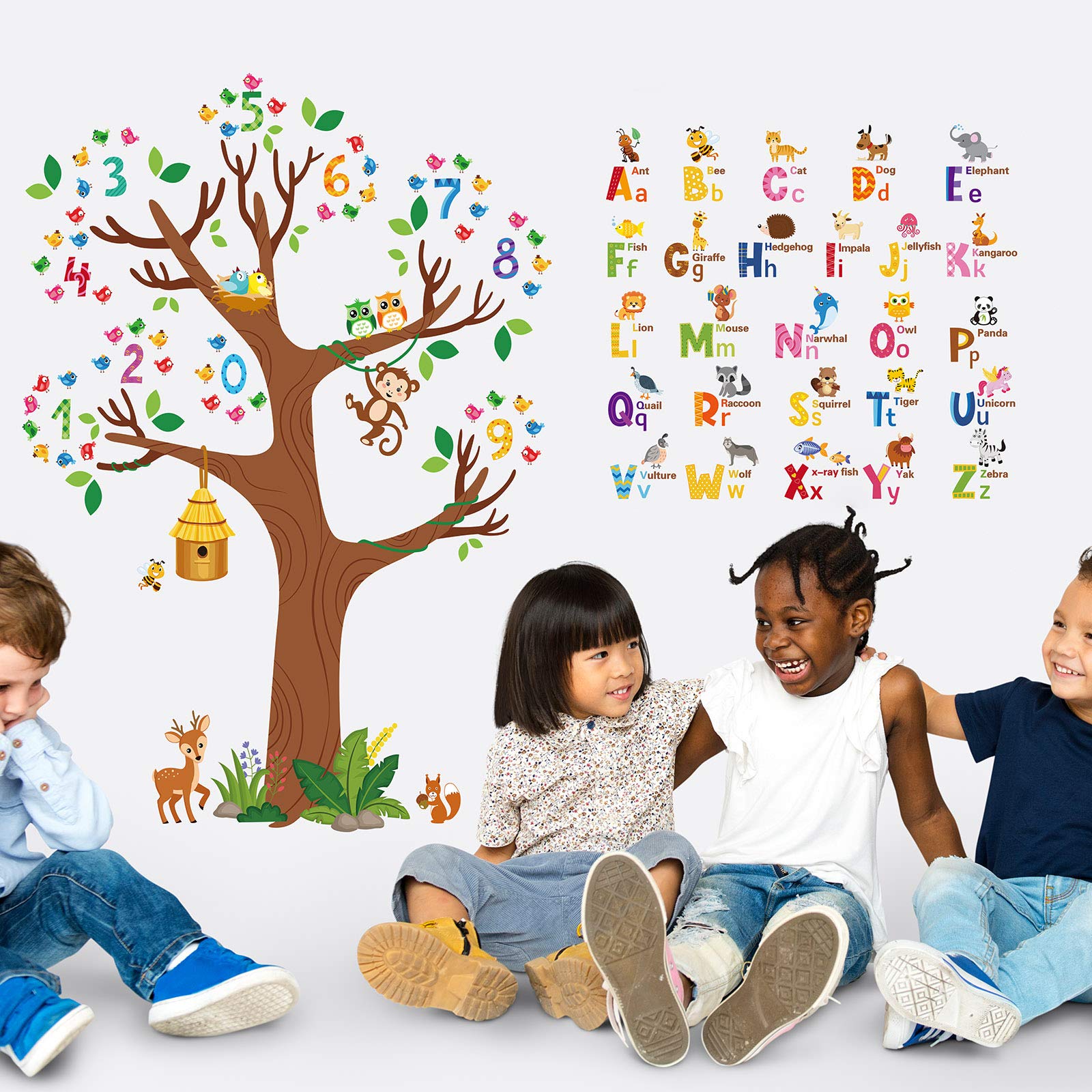 Zonon color-rich vinyl wall decals brighten walls with durable, wipe-clean surfaces.
