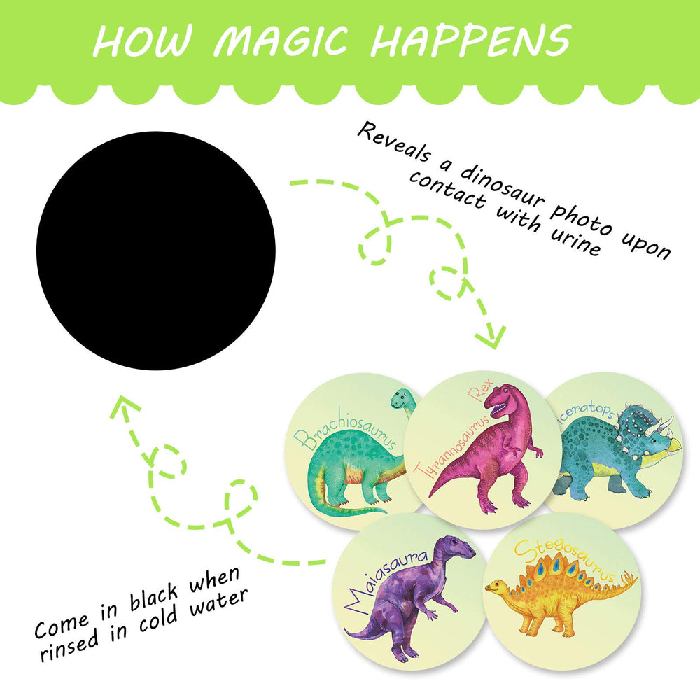 Zonon dinosaur toilet target 3.15-inch diameter fits most training setups for boys