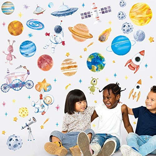 Zonon Outer Space-Themed Room Decor adds versatile wall art and mood.