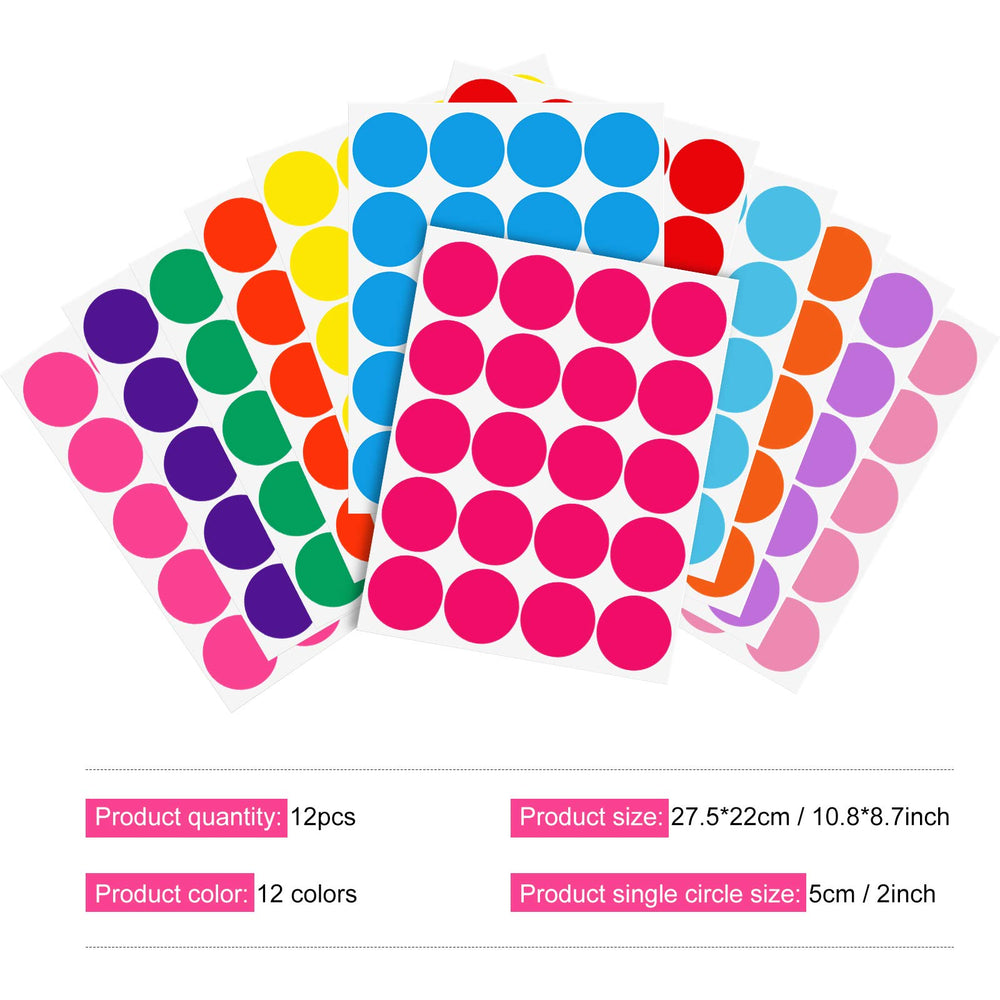 Zonon wall decals 2-inch dots add color to playrooms and classrooms without damage.