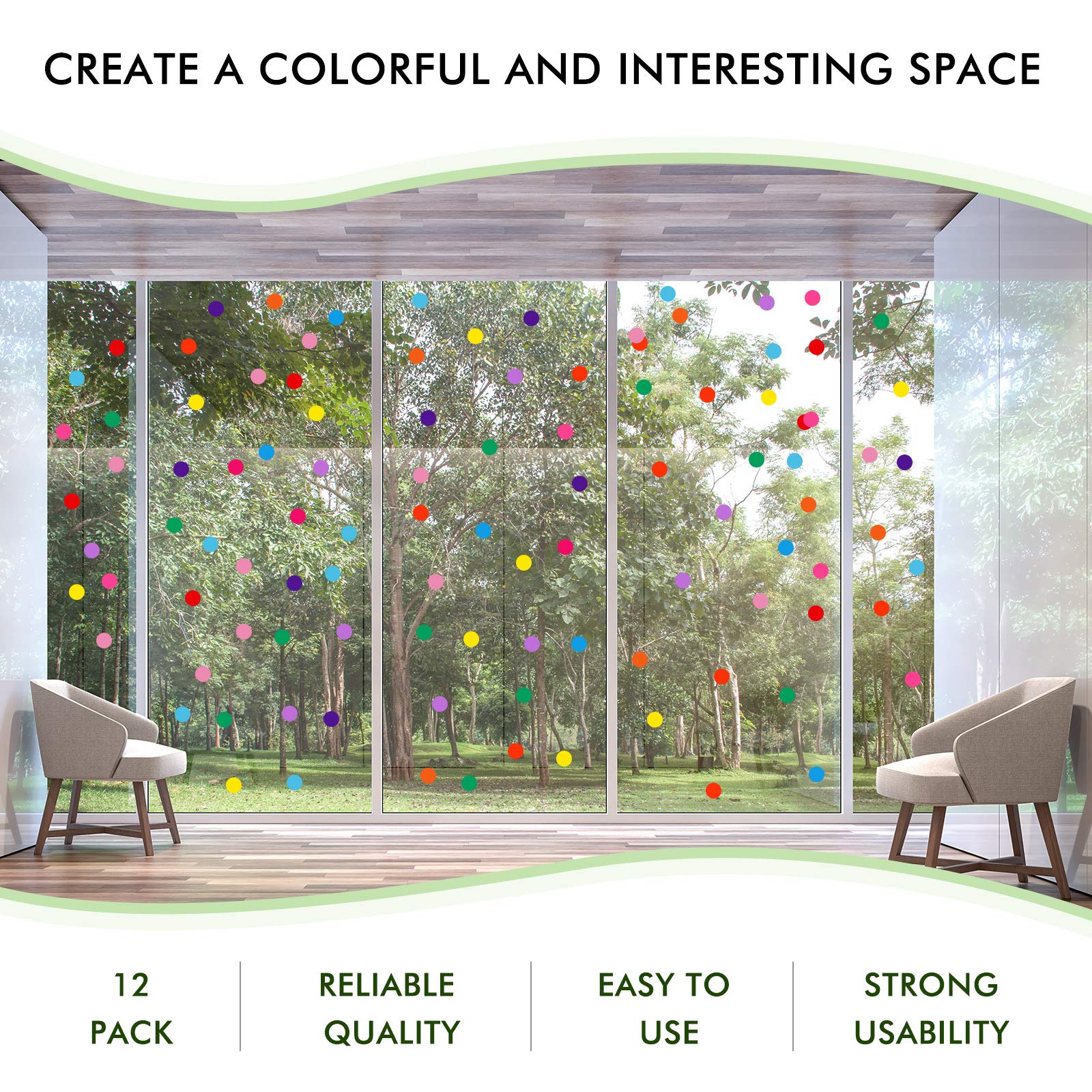 Zonon removable wall stickers brighten bedrooms with kid-friendly color.