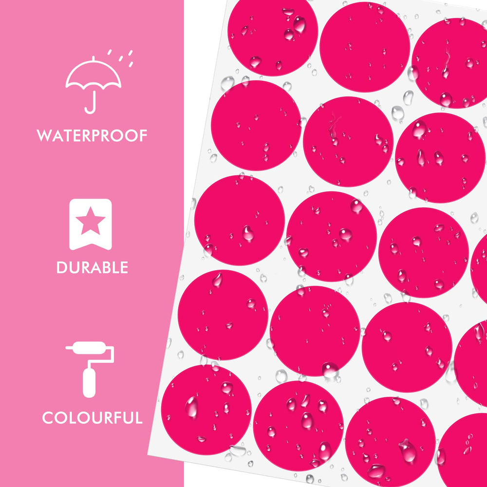 Zonon rainbow circle decals cladding doors or windows for playful accents.