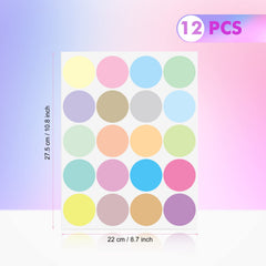 Zonon 2-inch removable dot decals are easy to apply and remove without wall damage.