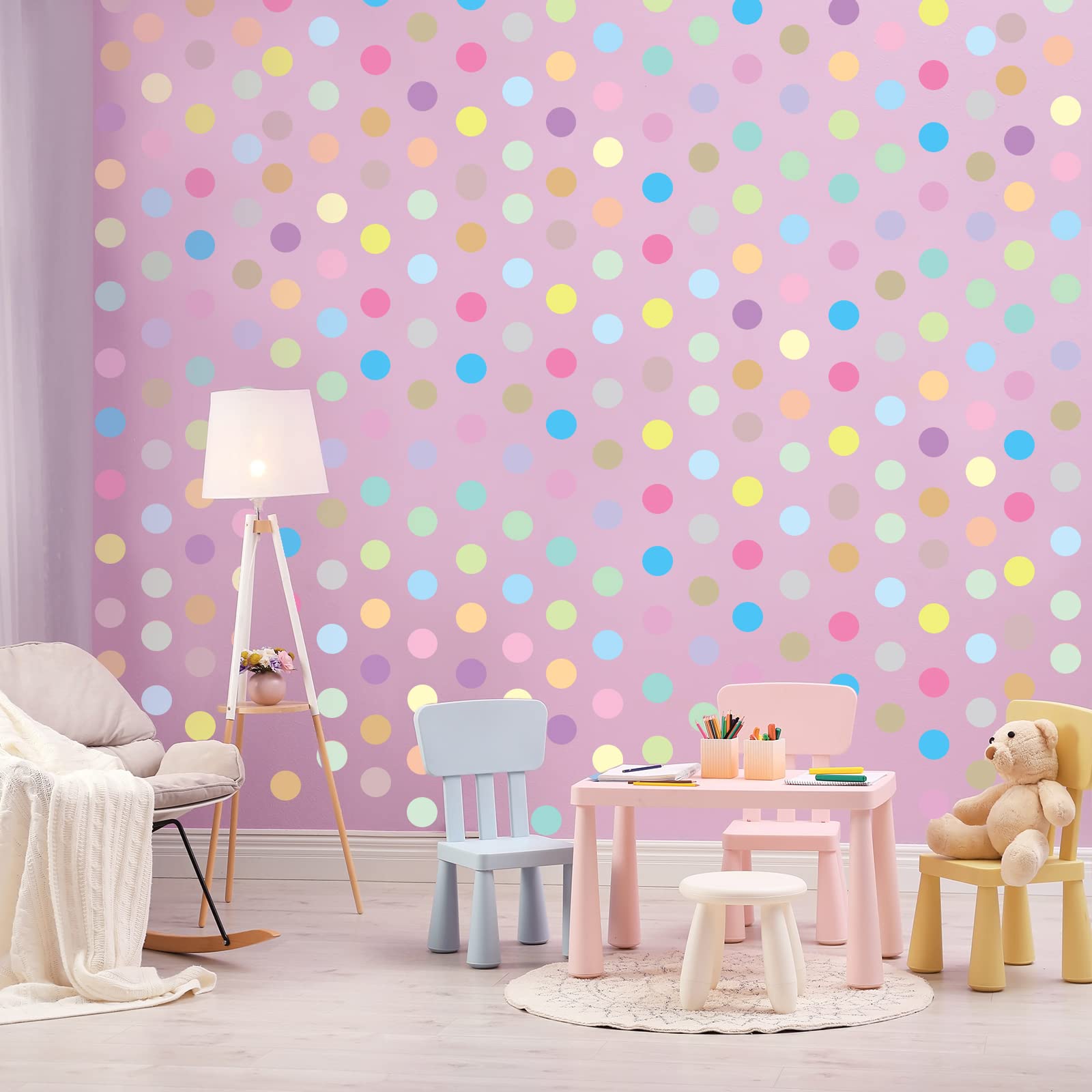 Zonon dots on classroom walls foster engaging, creative learning environments.