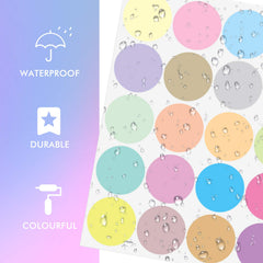 Zonon 240-piece dot set for doors or windows adds cheerful classroom decor.