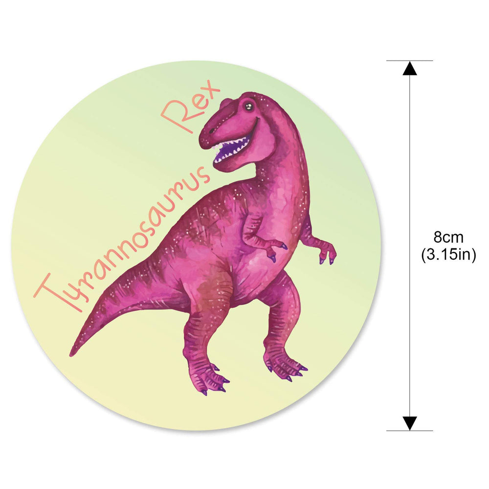 Zonon thermochromic dinosaur stickers show vivid patterns when warm to support independent toilet practice