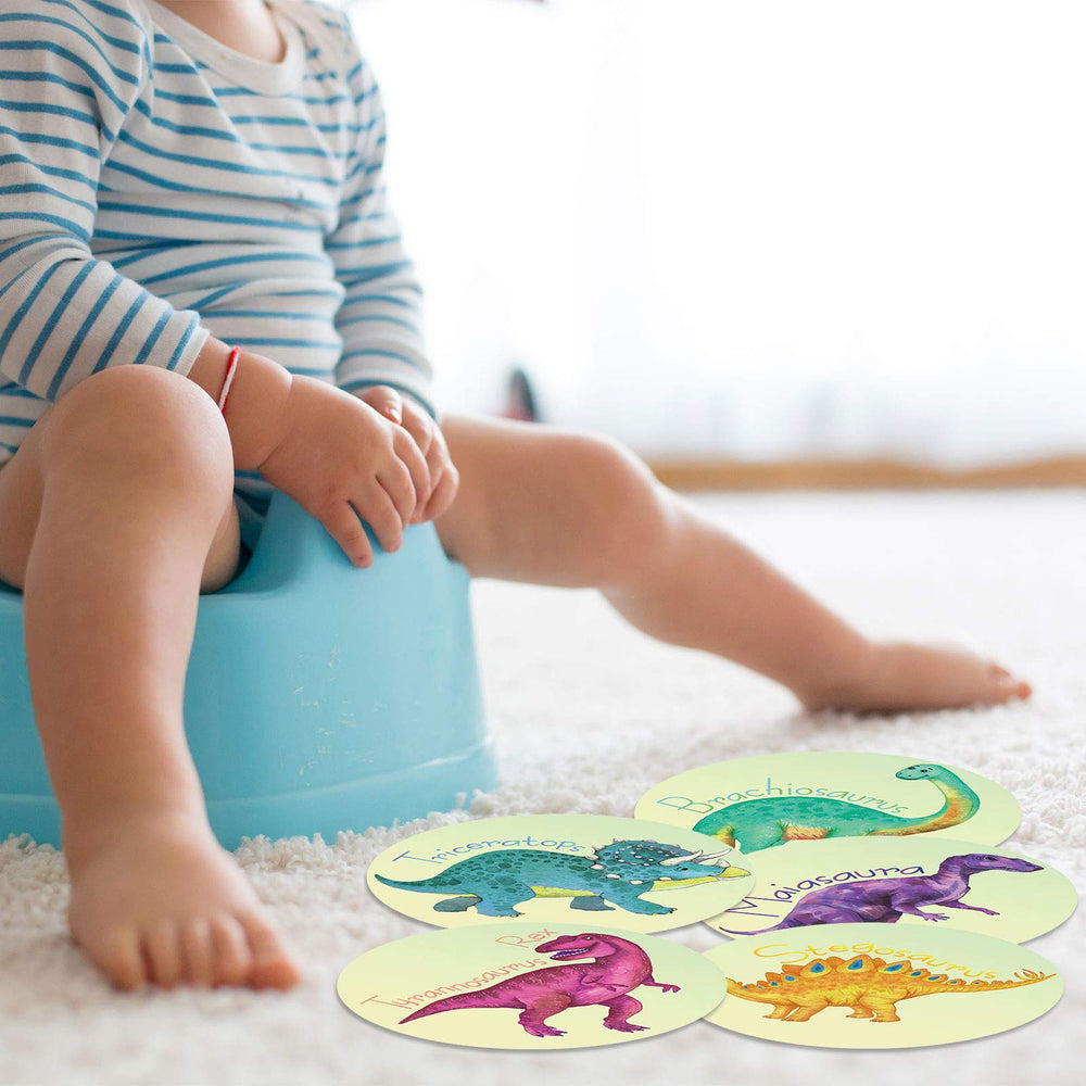 Zonon PVC potty stickers are durable and kid-friendly for independent toilet use