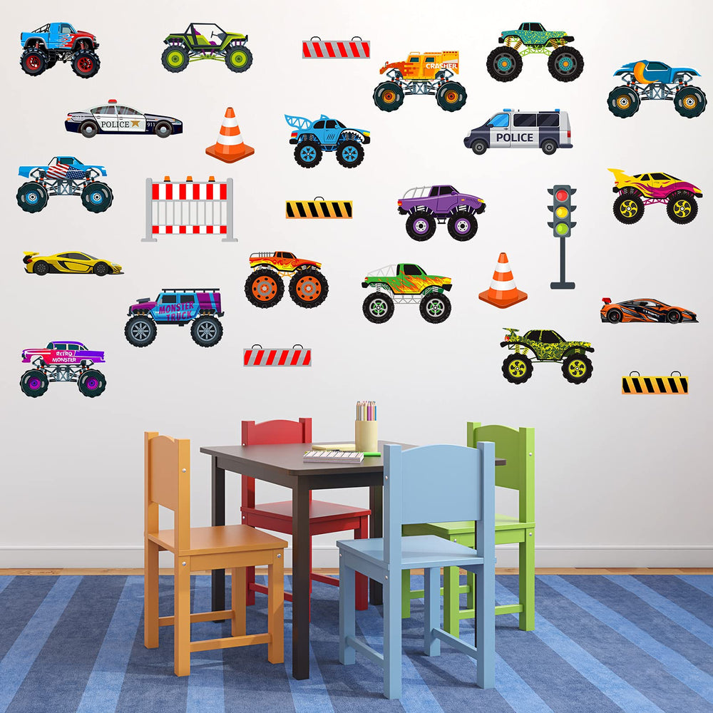 Zonon truck sticker windows-doors decorator shows versatile use for home and classroom decoration