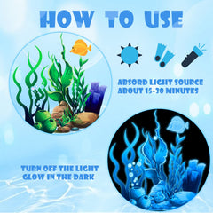Zonon Under The Sea seaweed wall stickers emphasize fresh ocean vibes and easy DIY decorating