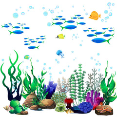 Zonon Under The Sea coral reef decal adds vibrant ocean detail to kids' spaces for playful decor