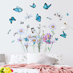 Zonon wall decal dragonflies red brings garden vibes to any space