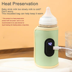 ZONV portable warming sleeve USB setup enables on-the-go milk warming.