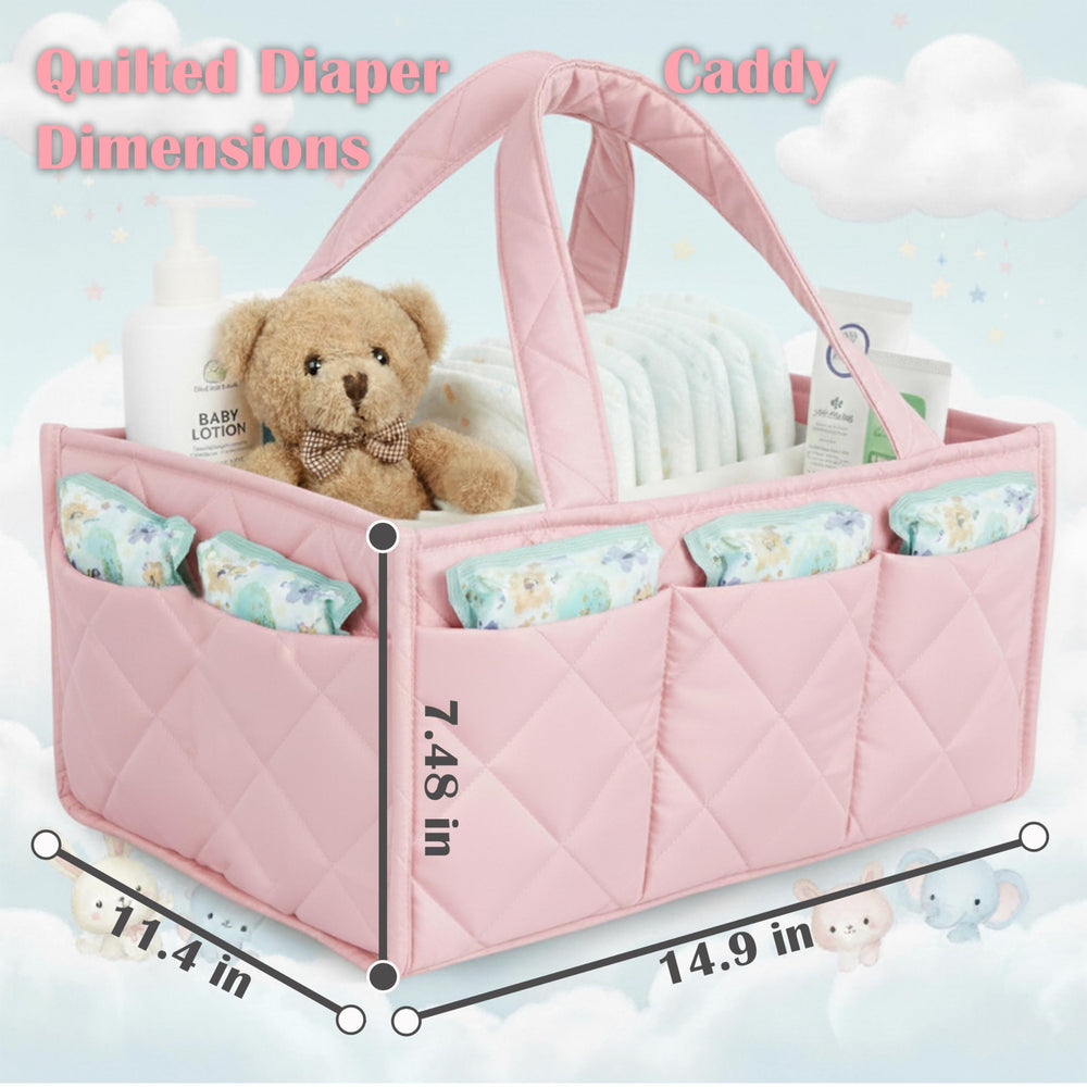 ZONZEE travel diaper caddy designed for car trips and on-the-go organization.