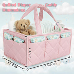 ZONZEE travel diaper caddy designed for car trips and on-the-go organization.