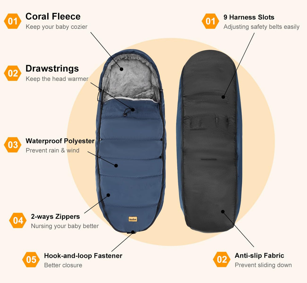 Zooawa anti-slip mat back view keeps bag in place during use.