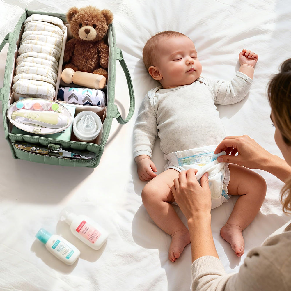 Zooawa baby diaper caddy organizer compact and lightweight for travel