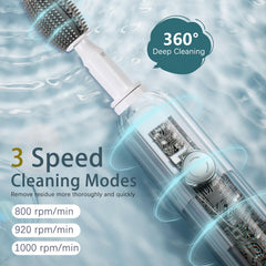 Zooawa bottle brush head with soft silicone bristles for safe cleaning.