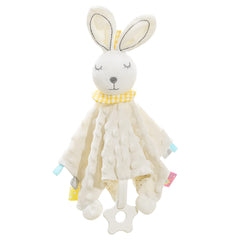 Zooawa Bunny Lovey close-up shows ultra-soft plush for soothing sleep