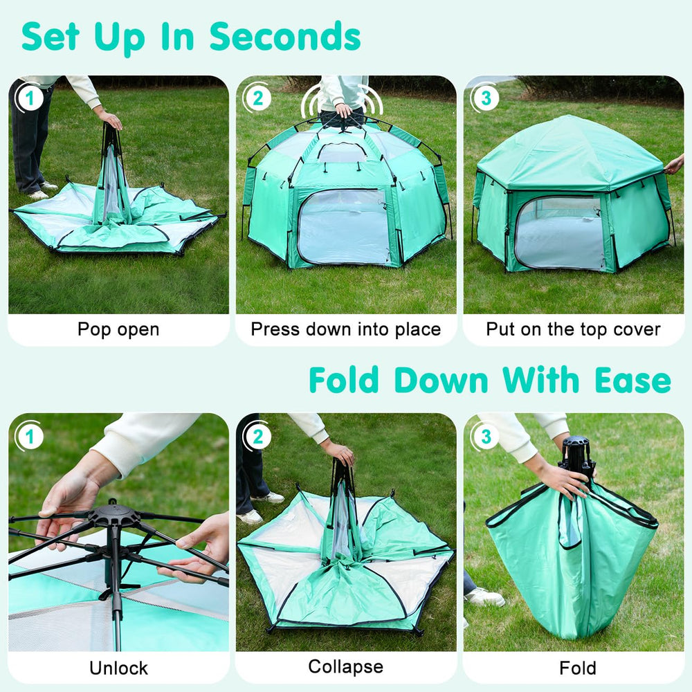 Zooawa foldable design shown with compact travel bag for easy trips