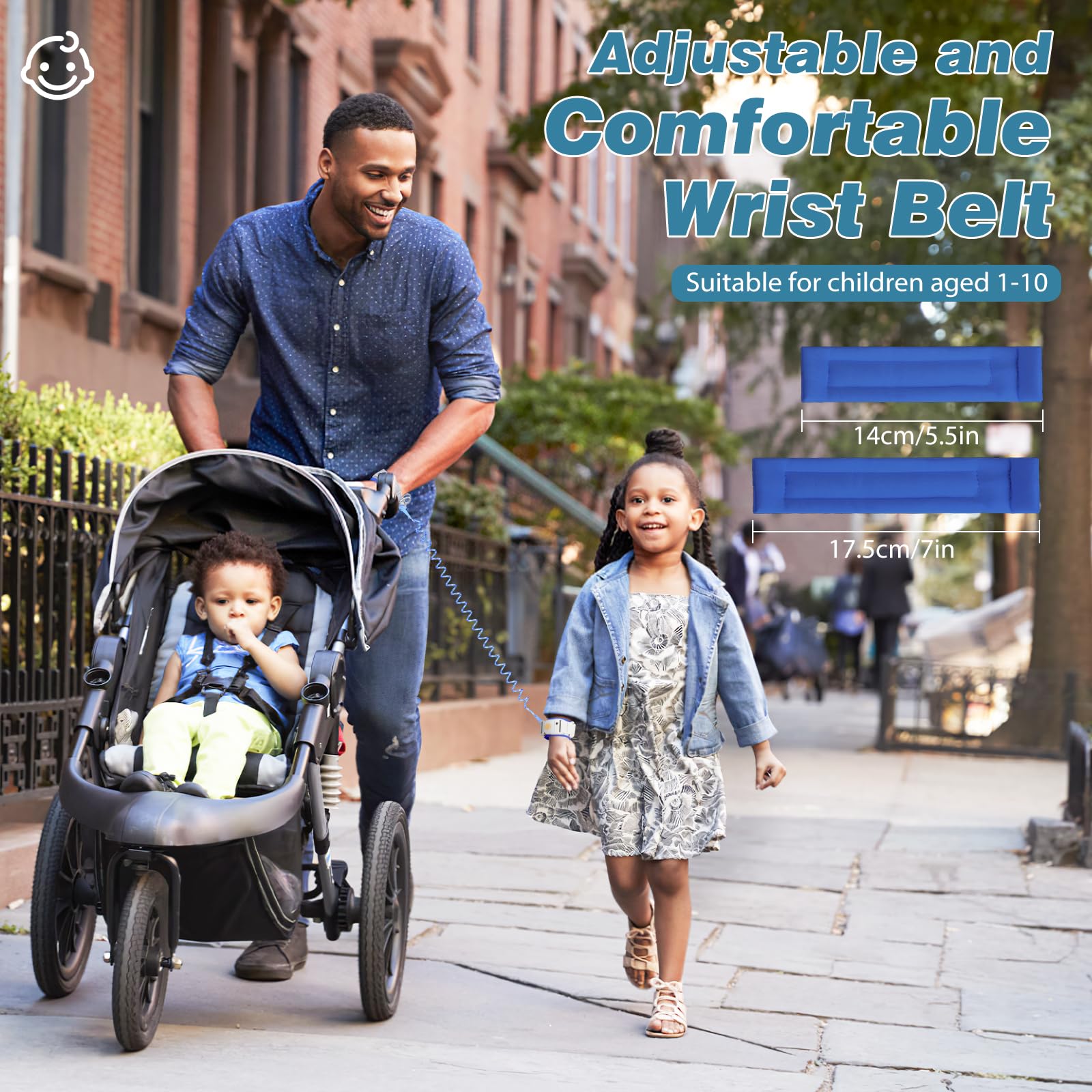 Zooawa Toddler Leash adjustable length, providing freedom and supervision.