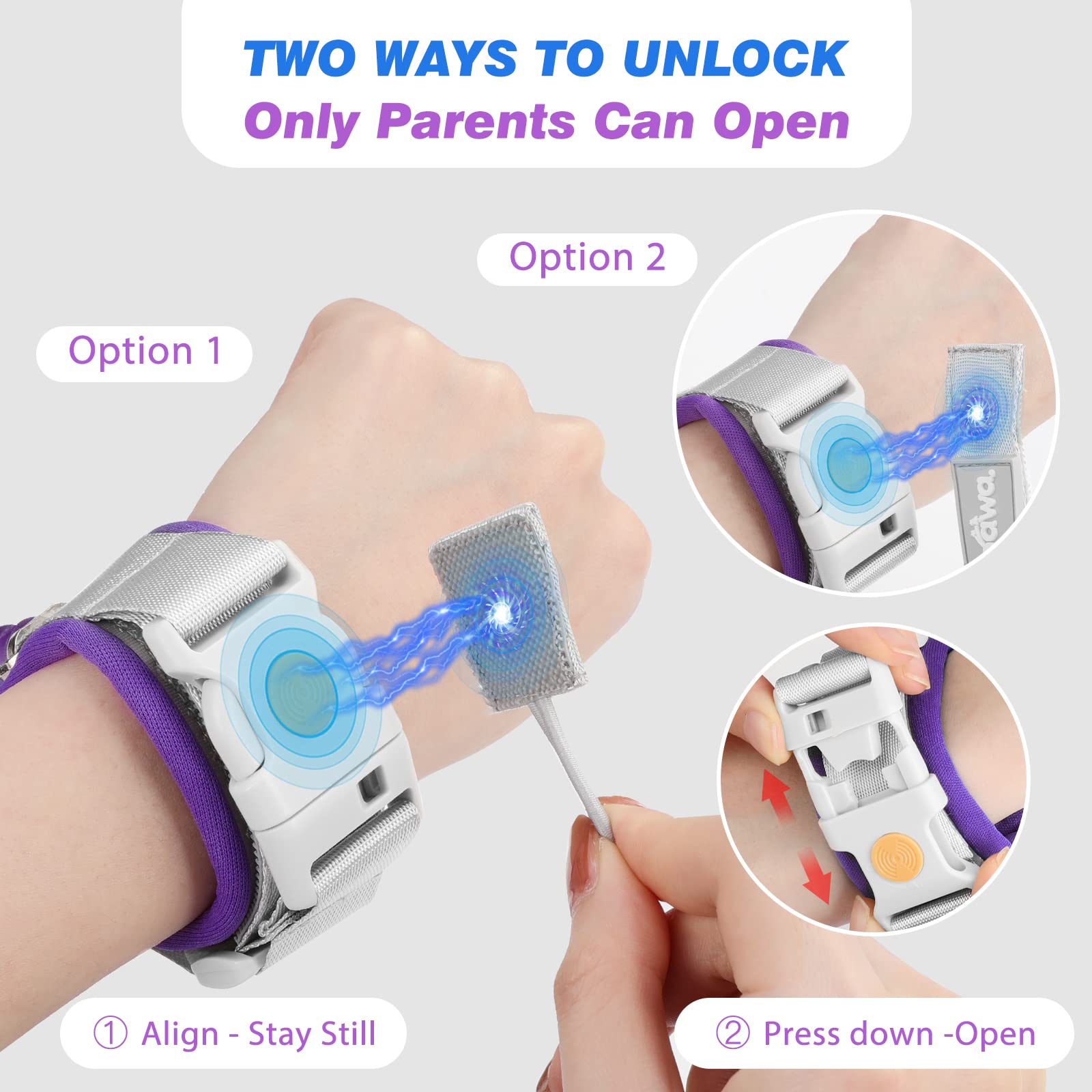 Zooawa adjustable wristband length for a customizable fit during walks
