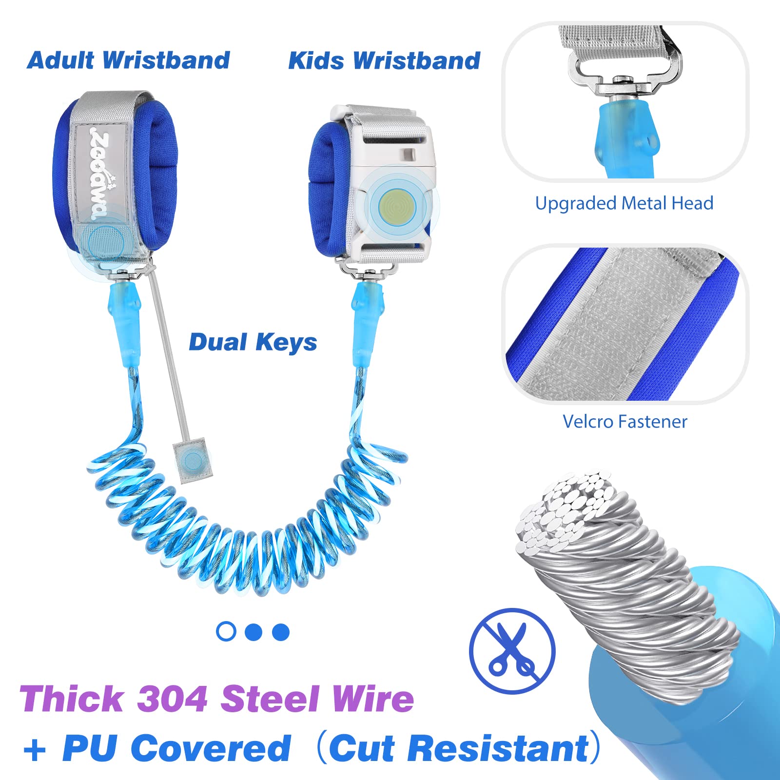 Zooawa toddler wristband with soft padding for comfortable wearing