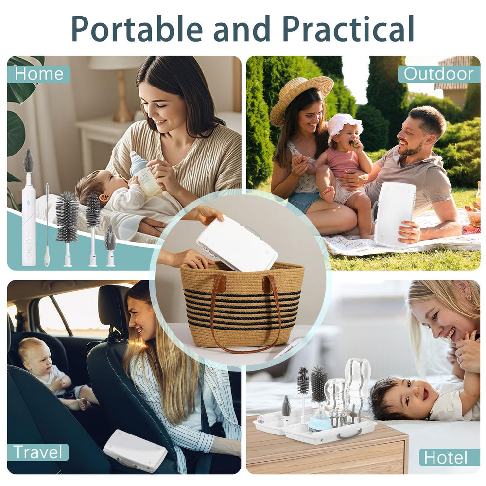 Zooawa travel kit drainage box for tidy on-the-go bottle care.