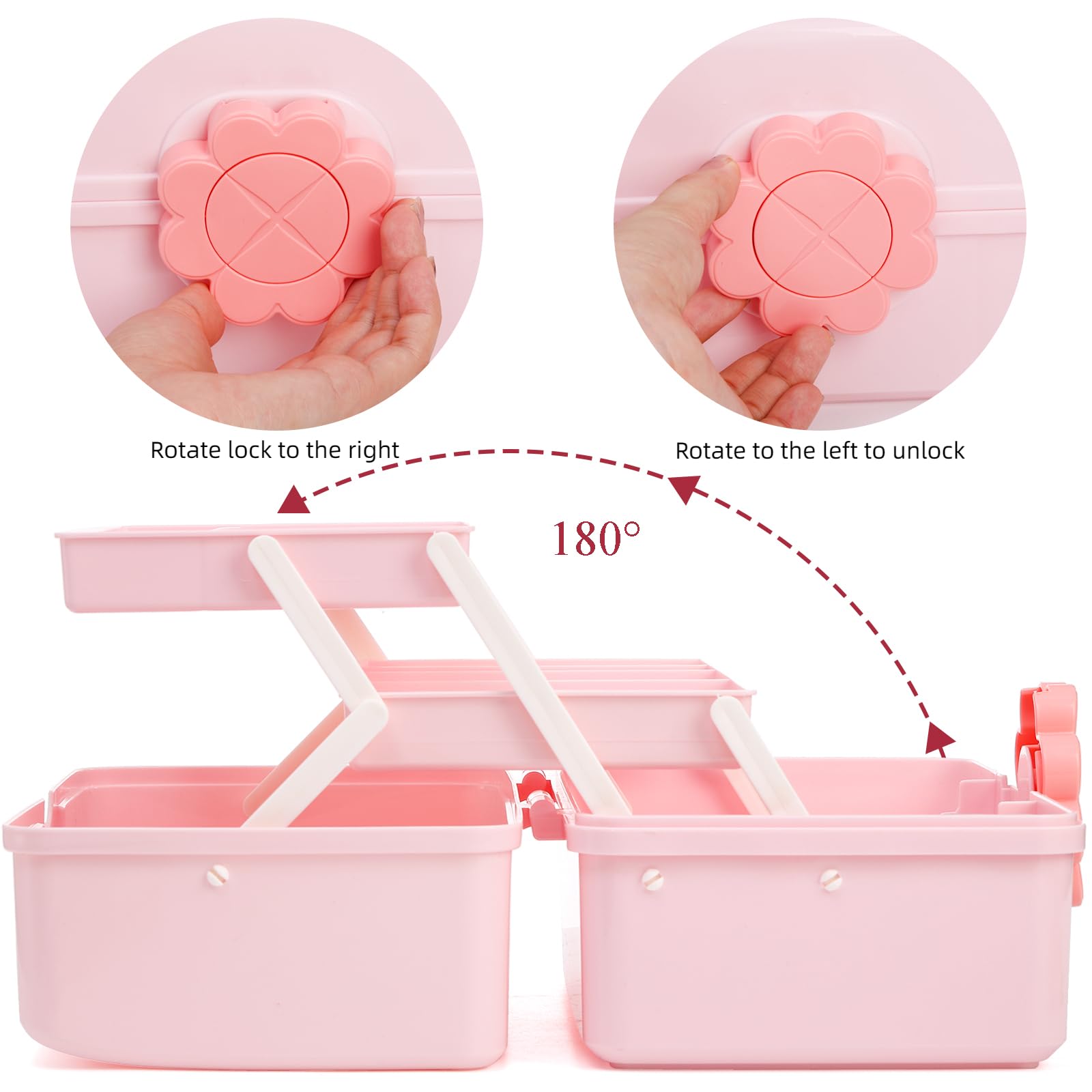 ZOOFOX three-tray compartments keeping items categorized