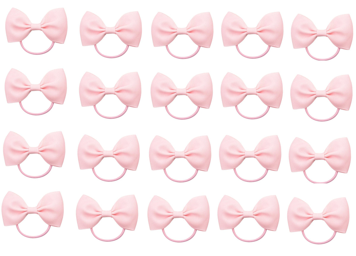 ZOONAI 20Pcs pink hair bows packaging view for versatile occasions.