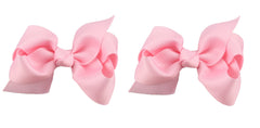 ZOONAI 3-inch baby bow pink clip close-up for photo-ready styling