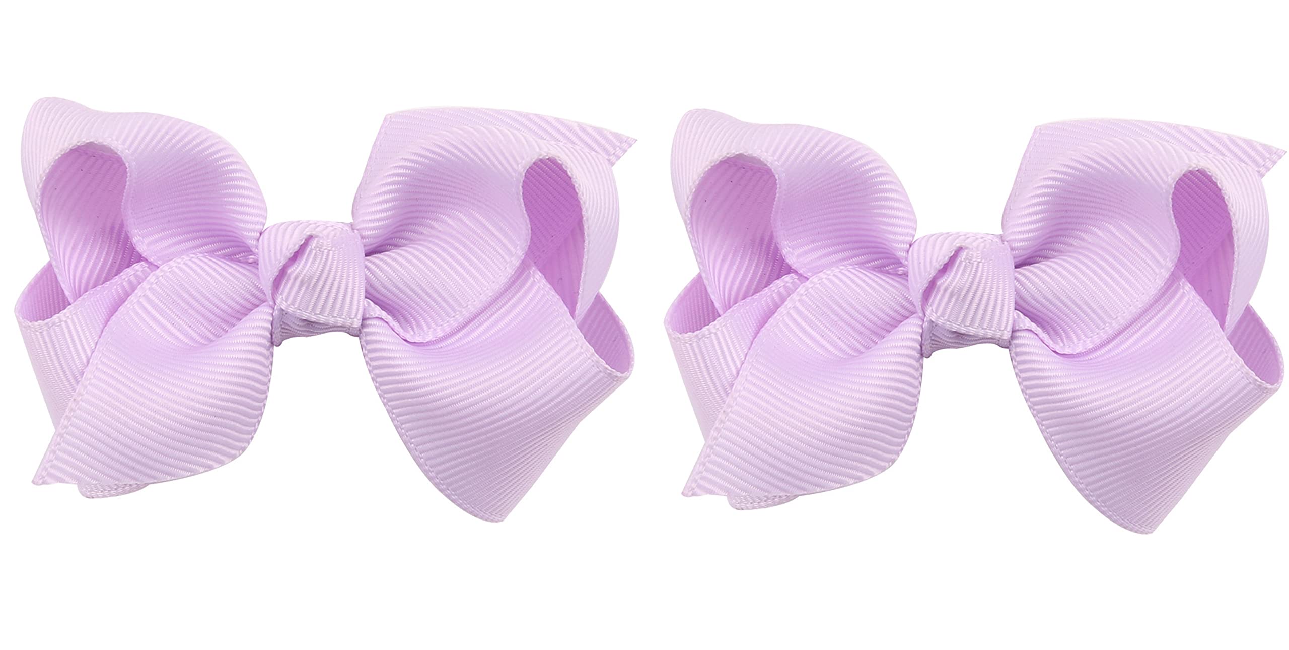ZOONAI 3 Inch Baby Bow clip close-up in light purple for everyday cute styling