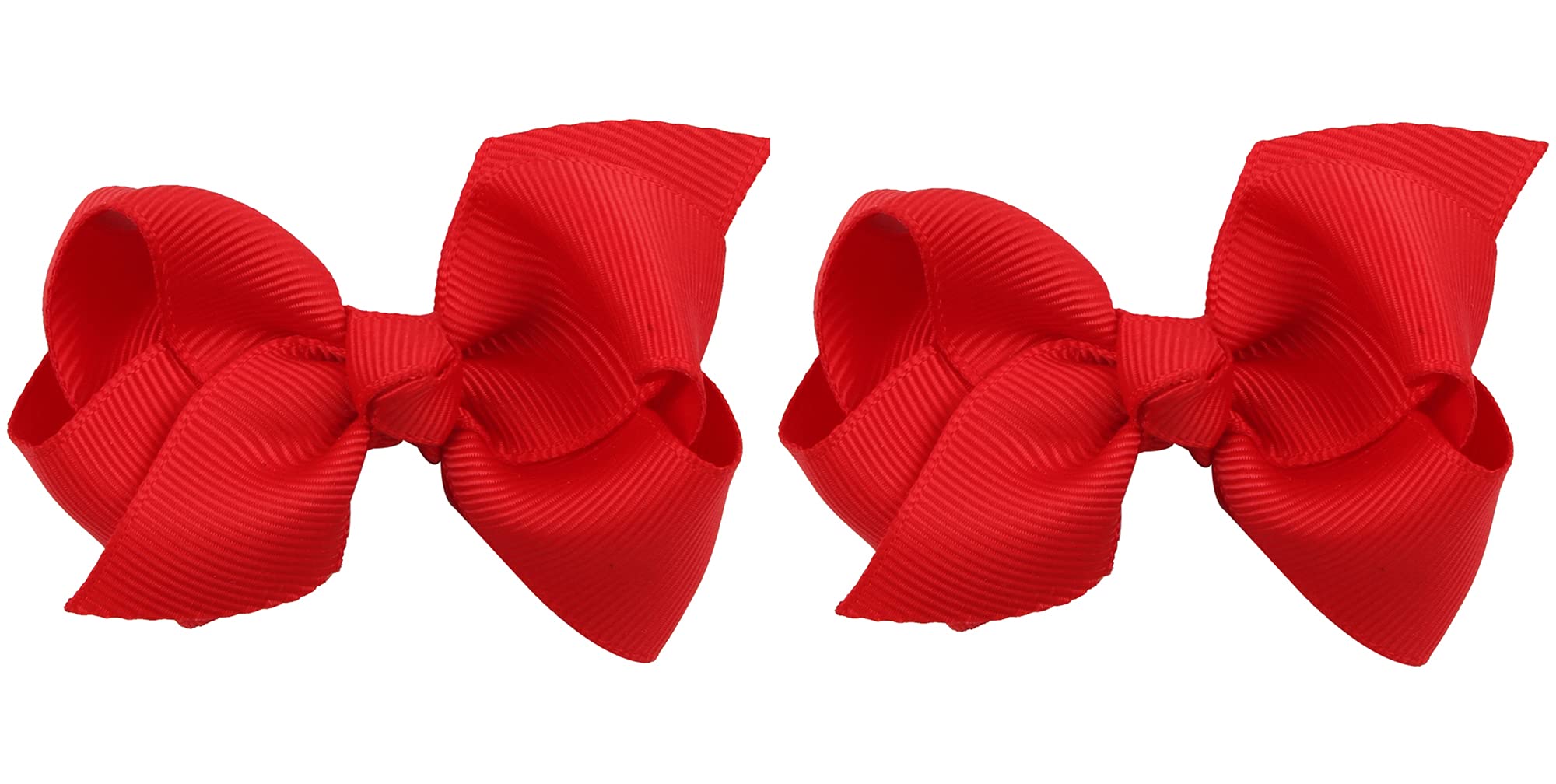 ZOONAI 3 inch baby bow red clip close-up for adorable photo moments
