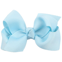 ZOONAI light blue hair bow clip on toddler, cute outfit finish