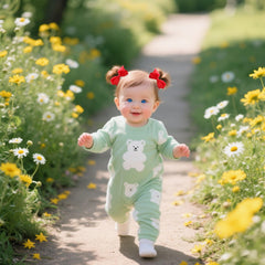 ZOONAI baby girls pink bow close-up ideal for everyday wear