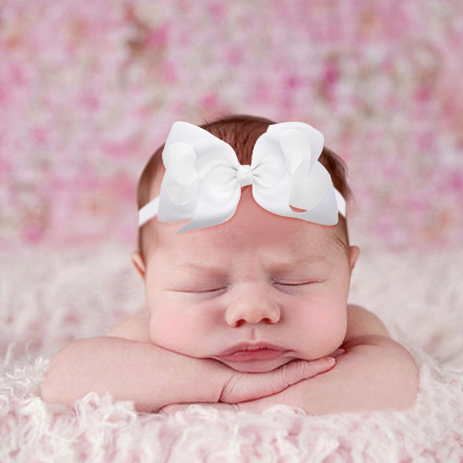 ZOONAI baby hair bow headbands with bright color options for versatile outfits.