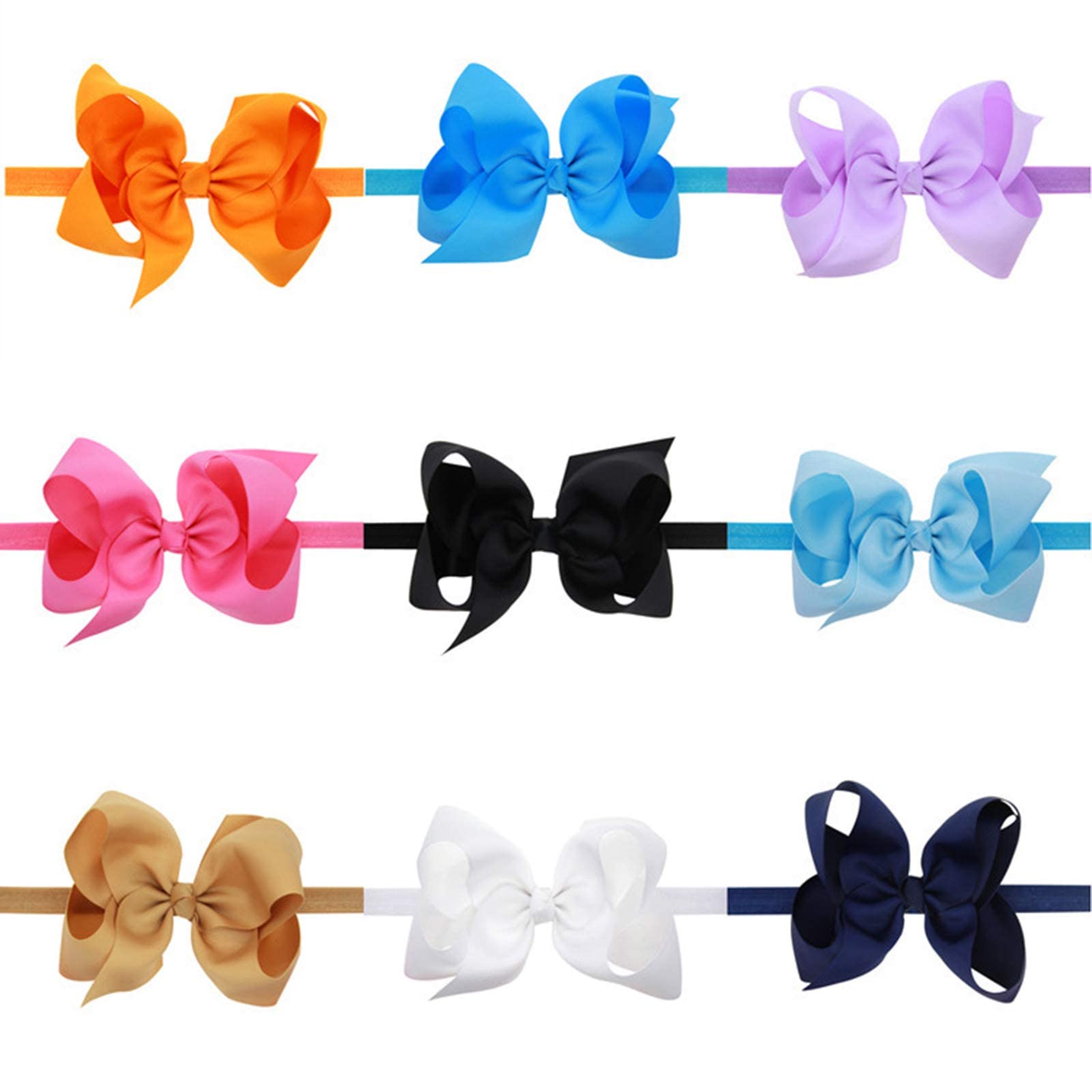 ZOONAI baby hair bow headbands gift-ready packaging ideal for baby showers and birthdays.