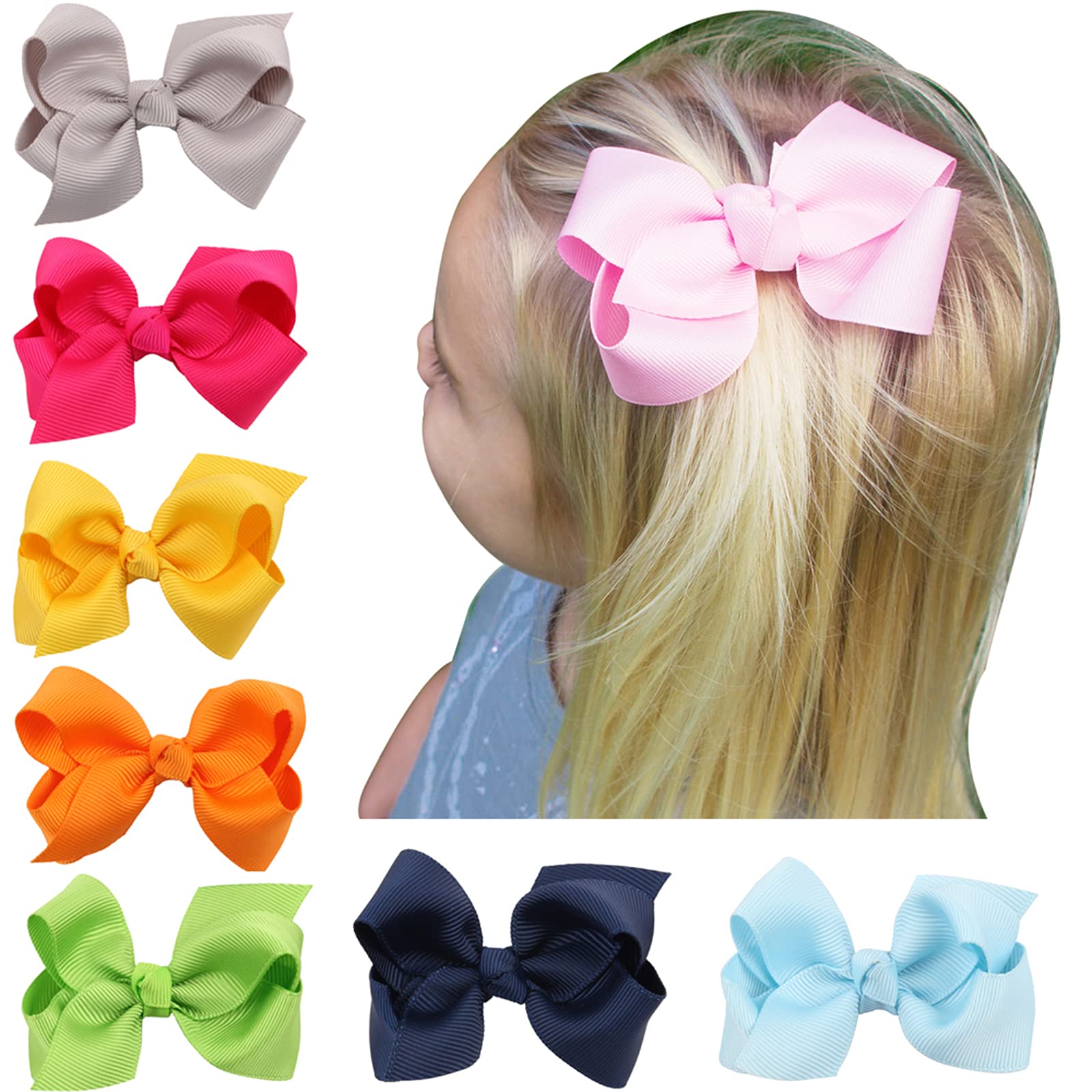 ZOONAI newborn-friendly pink bow for birthdays and photos