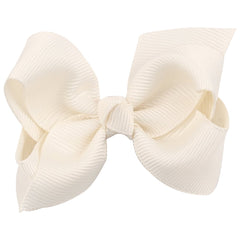 ZOONAI boutique ivory hair clip set adds charming detail to little girl hairstyles.