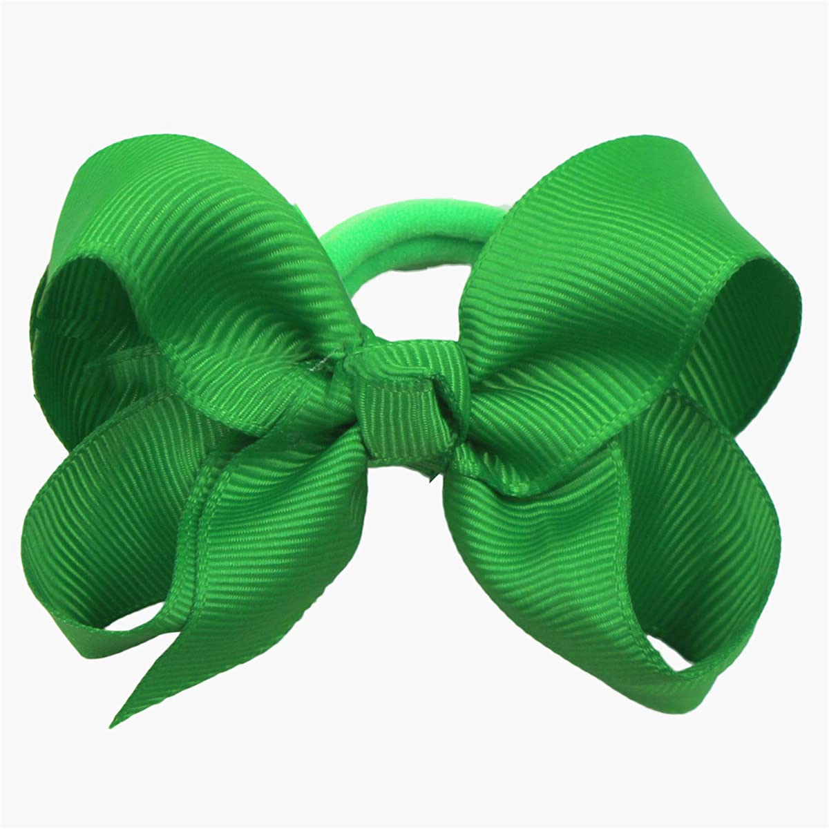 ZOONAI deep green bow close-up with sparkling finish for special occasions.