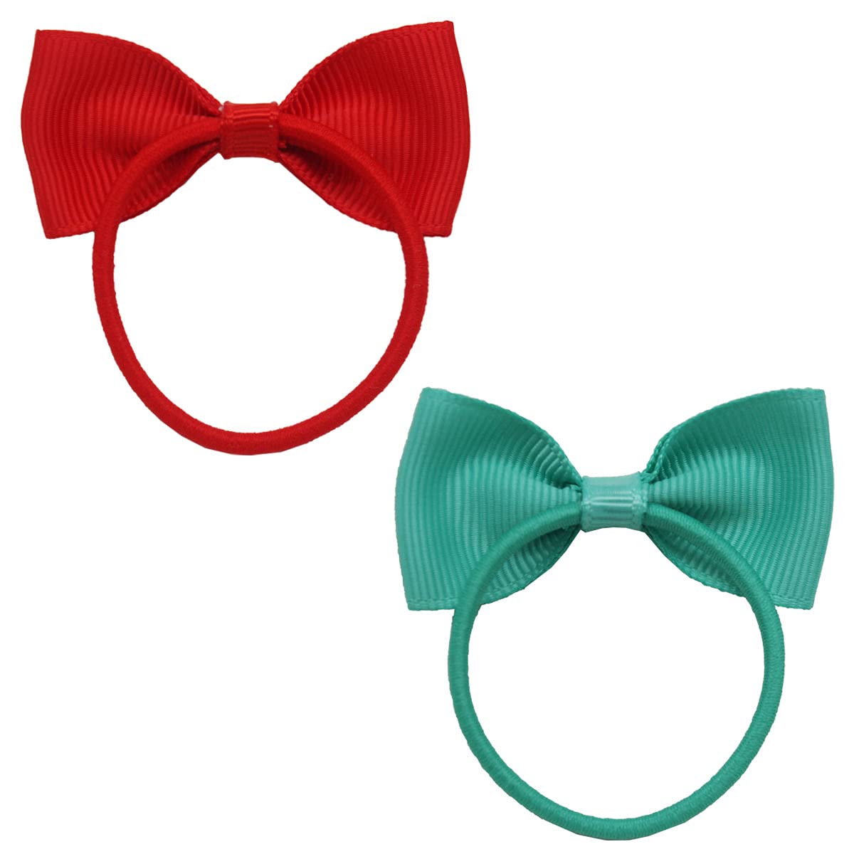 ZOONAI party-ready hair bows in white add sparkle to outfits.