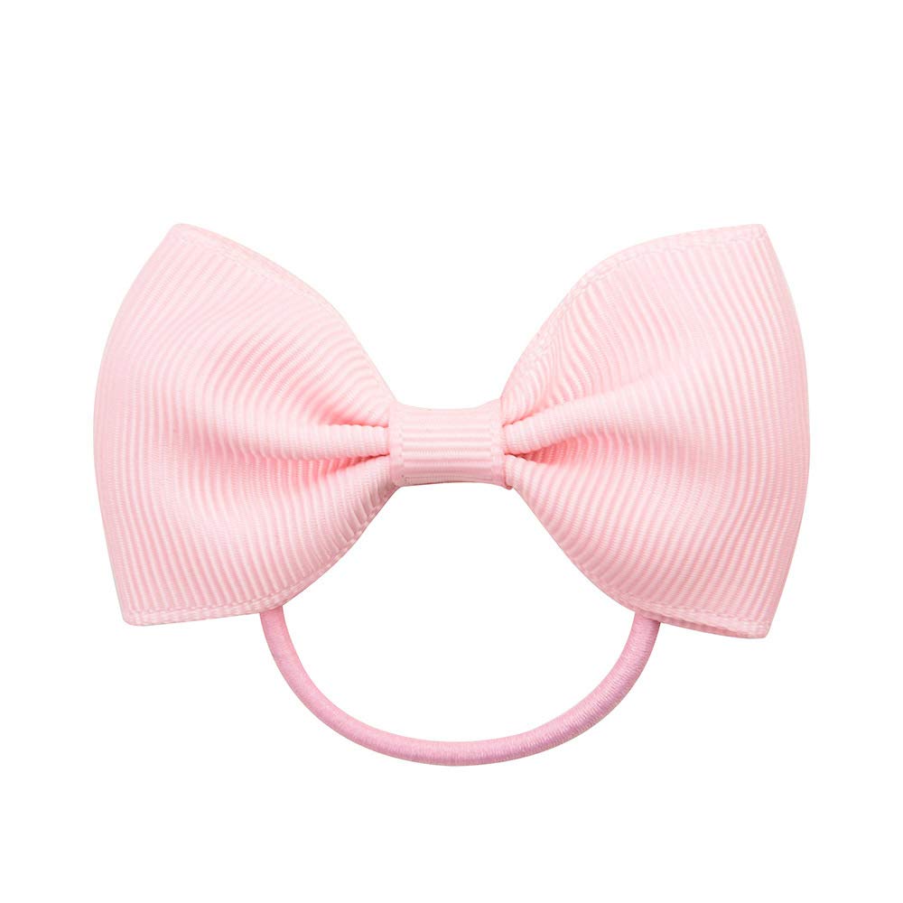 ZOONAI ponytail holder pink elastic hair bands ideal for kids.