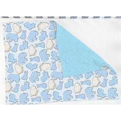 ZoUbqchY blue-animal-cookie-blanket-dotted-back dotted texture adds gentle softness