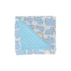 ZoUbqchY blue-animal-cookie-blanket-folded plush warmth for cozy snuggles