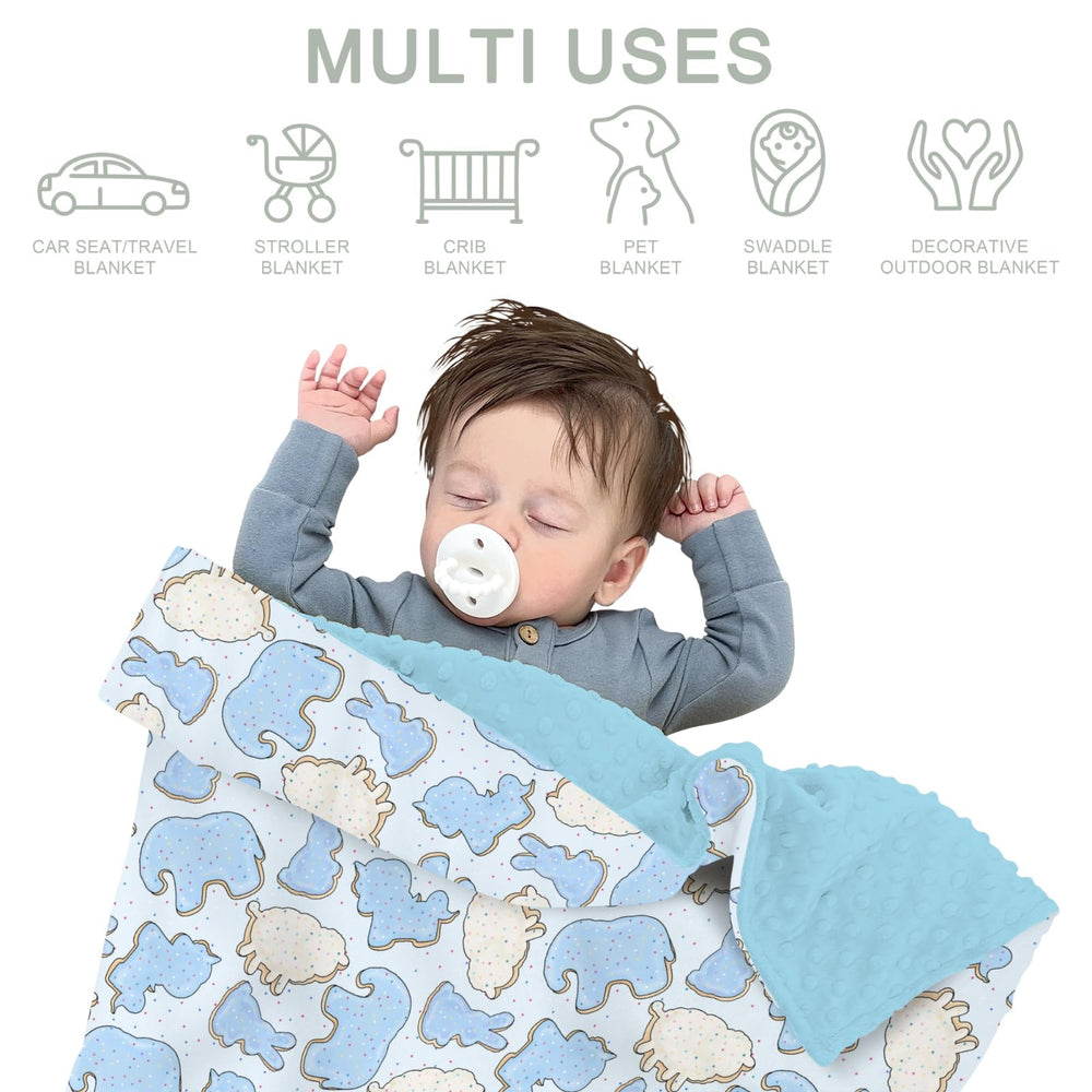 ZoUbqchY blue-animal-cookie-blanket-soft-closeup plush texture gentle on skin