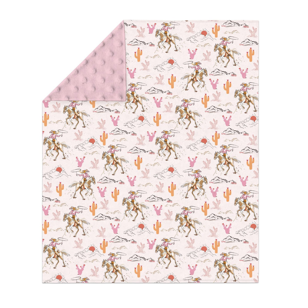 zooubqchy double-layer baby blanket showing plush texture in soft pink tones for warmth.