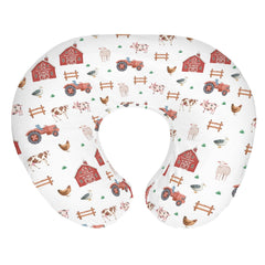 ZoUbqchY Farm Animals Life nursing pillow cover with playful animals for cozy feeding.